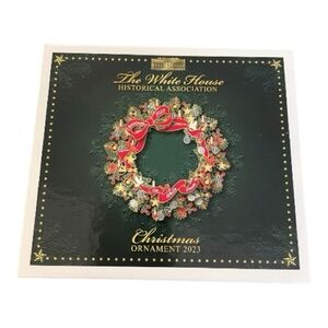 The White House Historical Ass. Christmas Ornament, 2023, Large Intricate Wreath